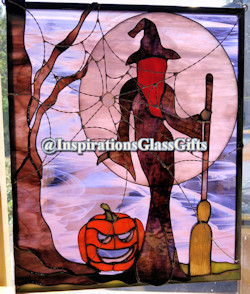 wiccan stained glass design