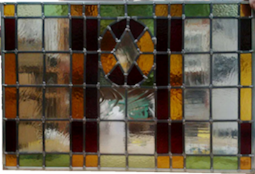 Leaded panel stained glass repair