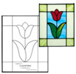 Leaded glass tulip introduction
